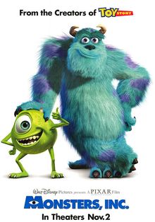Monsters Inc.                บริษัทรับจ้างหลอน (ไม่)จำกัด                2001